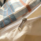 Soft Washed Cotton Bow Plaid Bedding Set - image 3