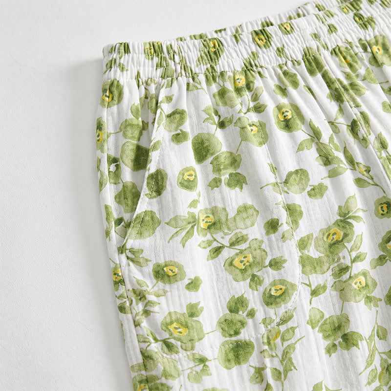 Summer Floral Cotton Lounge Shorts - image 2