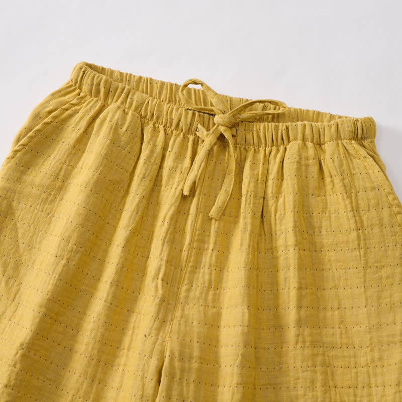 Relaxed Cotton Gauze Drawstring Lounge Shorts - image 18