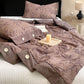 Vintage Botanical Cotton Linen Blanket Quilt - image 3