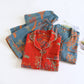 Vintage Bird Floral Cotton Loungewear Set - image 2