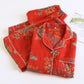 Vintage Bird Floral Cotton Loungewear Set - image 6