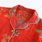 Vintage Bird Floral Cotton Loungewear Set - image 7