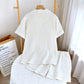 Relaxed Striped Camp Collar Summer Loungewear Set - image 2