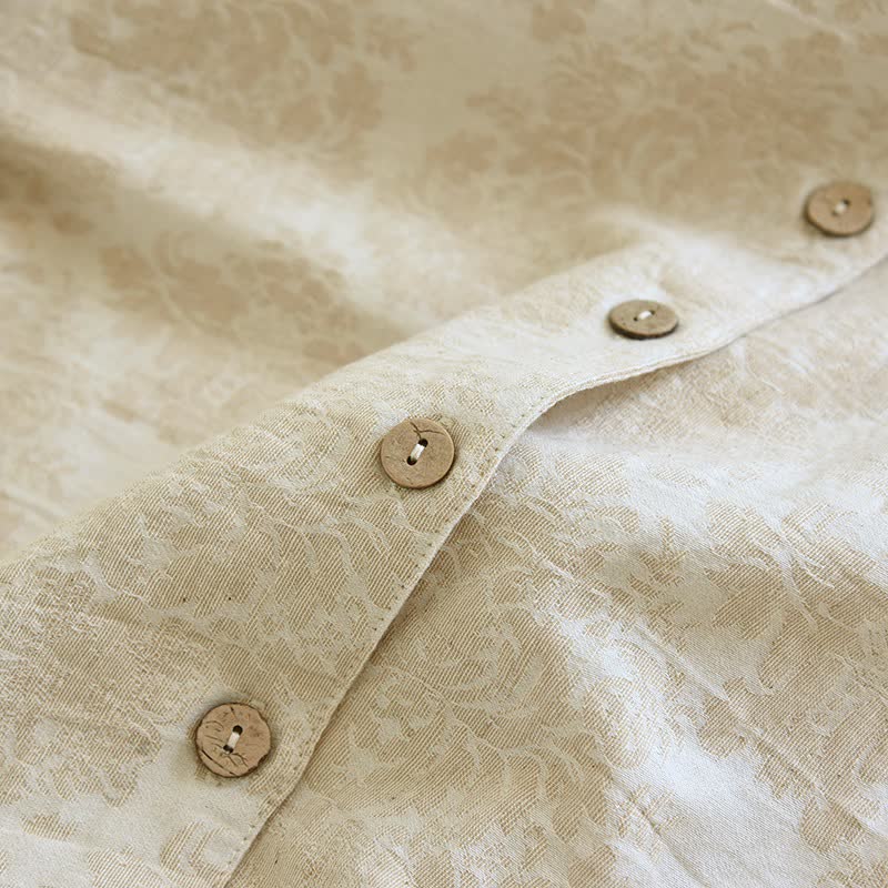 Minimalist-style Couple Button Front Loungewear Set - image 7