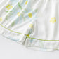 Sunflower Mint Contrast Trim Pajama Short Set - image 11