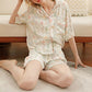 French Floral Satin Short Pajama Set for Summer Nights - image 4