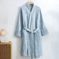 Sunflower Cotton Waffle Kimono Bathrobe - Light Blue - XL - image 13
