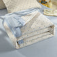 Blue Dot Seersucker Lightweight Summer Quilt - image 3