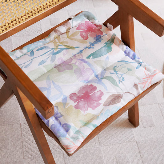 Pastel Botanical Memory Foam Chair Cushion - LavenderBlush - 19.7" x 19.7" - image 0