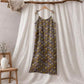 Ginkgo Floral Tie Strap Lounge Dress - Brown & Yellow - XL - image 5