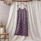 Ginkgo Floral Tie Strap Lounge Dress - Purple & Green - XL - image 15
