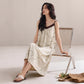 Contrast Trim Modal Cotton Slip Lounge Dress - image 3