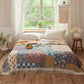 Reversible Boho Patchwork Muslin Blanket Quilt - image 2