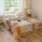 Reversible Boho Patchwork Muslin Blanket Quilt - image 4