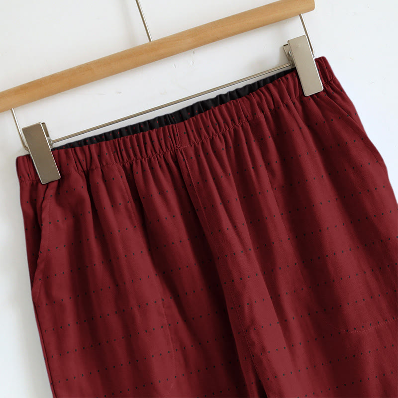 Textured Solid Color Cami & Pants Lounge Set - image 7
