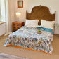 Reversible Floral Cotton Muslin Blanket Quilt - image 2