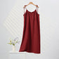Sunwashed Solid Color Tie Strap Lounge Dress - Red - XL - image 12
