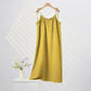Sunwashed Solid Color Tie Strap Lounge Dress - Yellow - XL - image 4