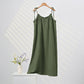 Sunwashed Solid Color Tie Strap Lounge Dress - Dark Green - XL - image 16