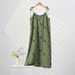 Wildflower Tie Strap Boho Lounge Maxi Dress - Green & Purple - XL - image 4