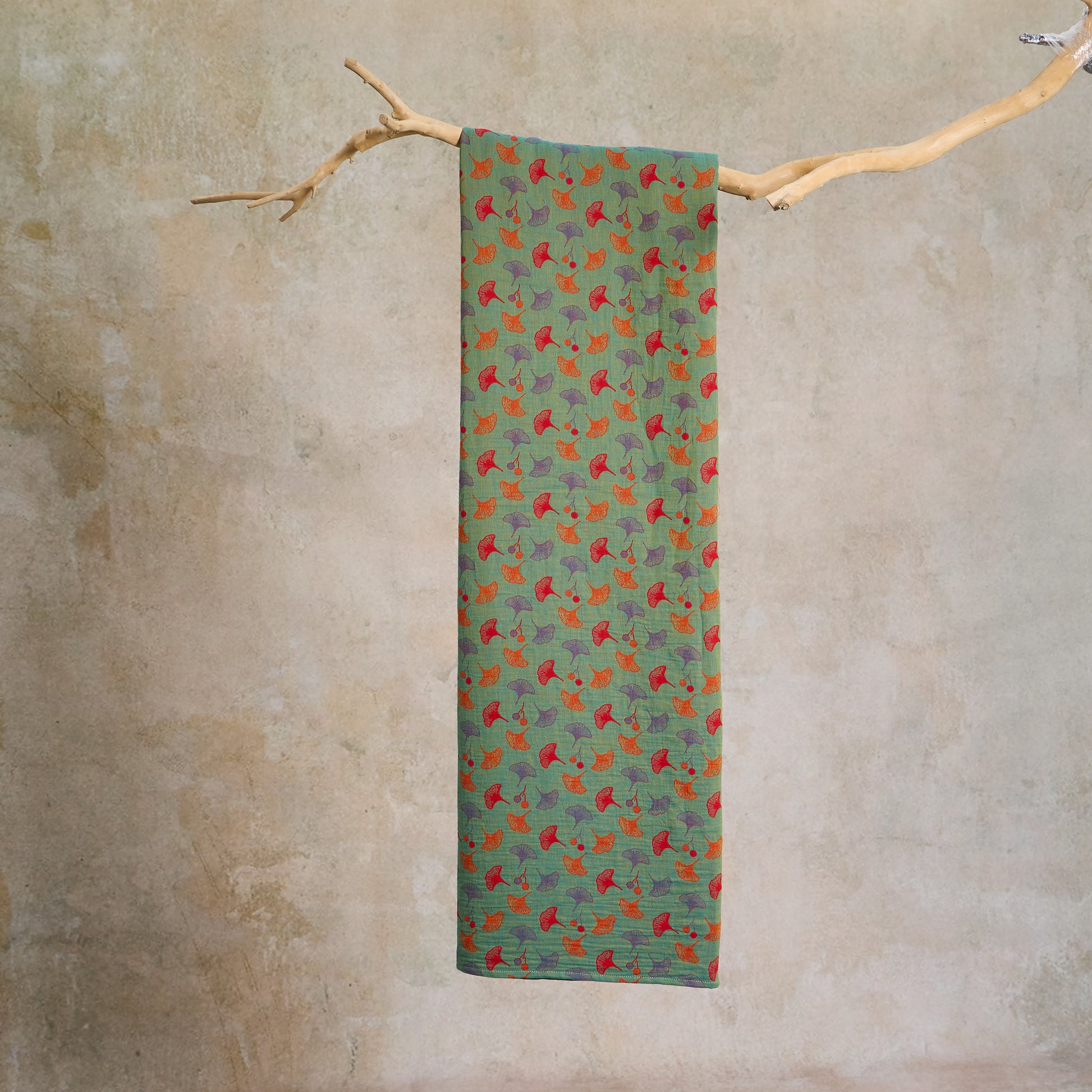 Ginkgo Leaf Cotton Jacquard Fabric - image 9