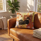 Whimsical Black Cat Patchwork Decorative Throw Pillow - image 2