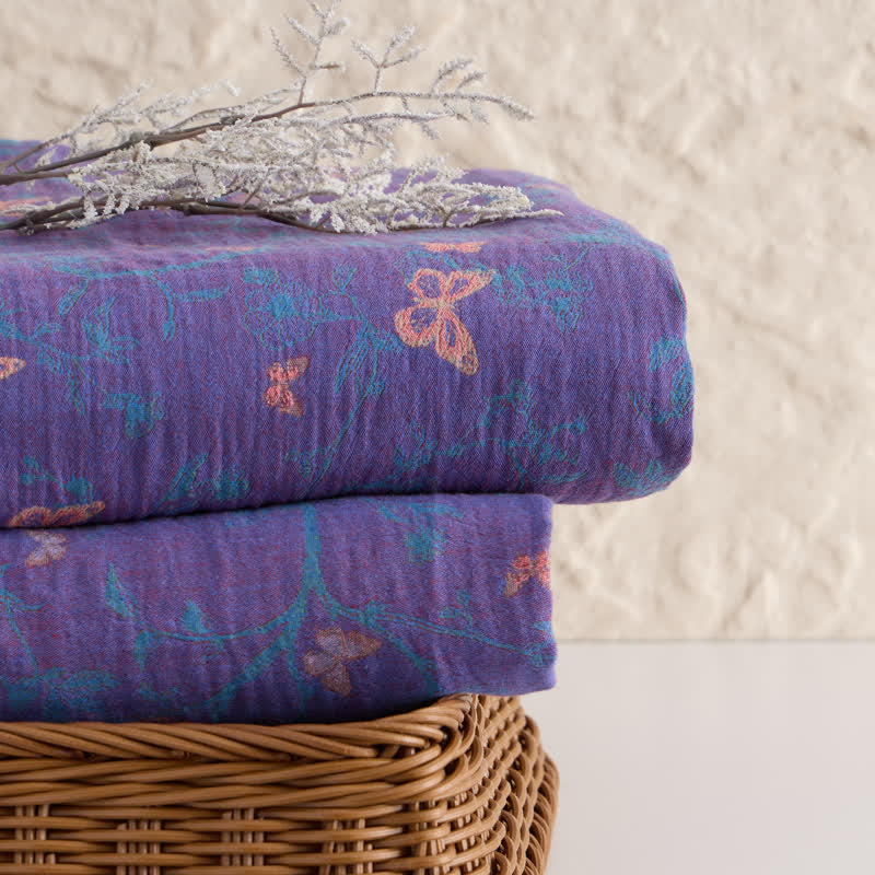 Butterfly Vine Cotton Jacquard Fabric - image 3