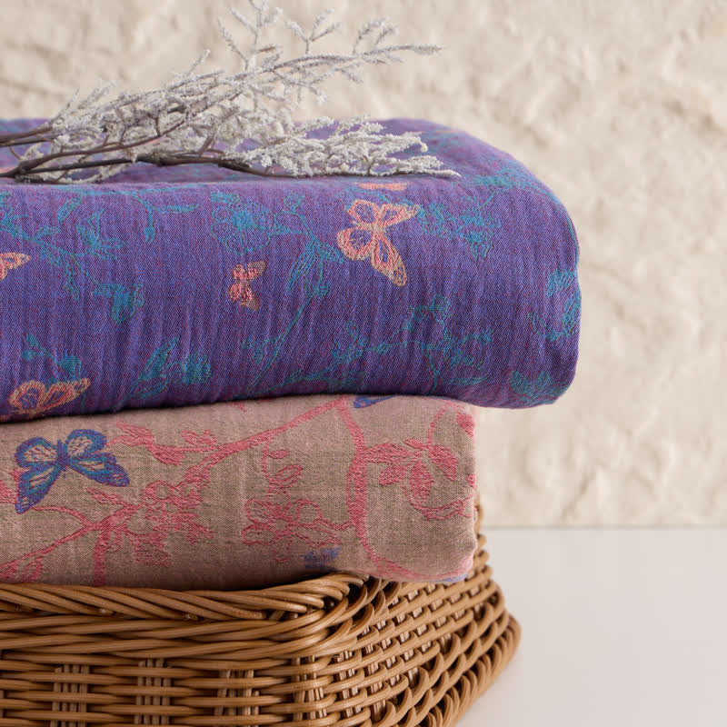 Butterfly Vine Cotton Jacquard Fabric - image 8