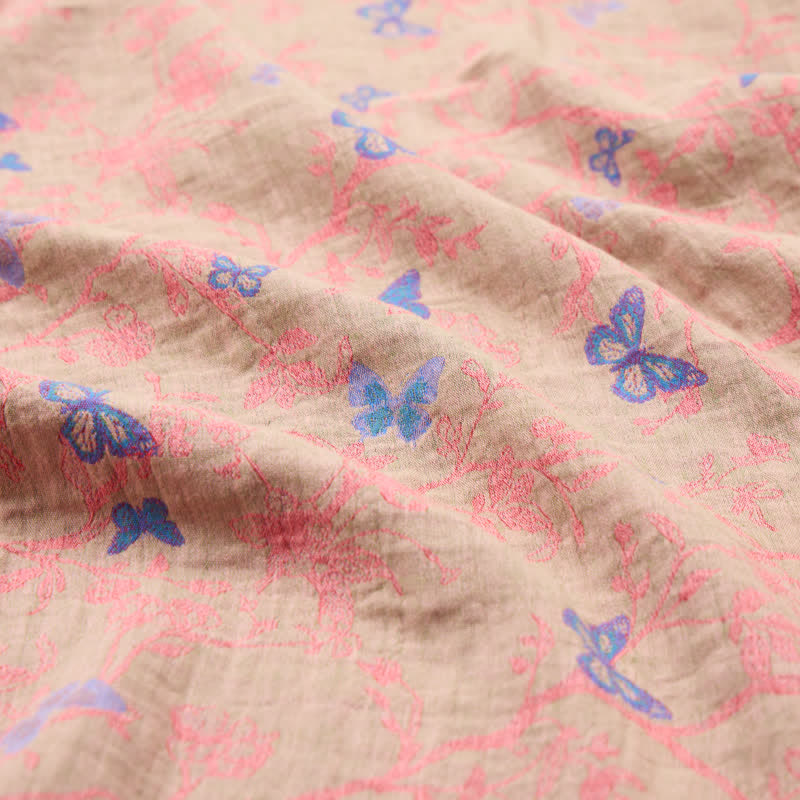 Butterfly Vine Cotton Jacquard Fabric - image 6