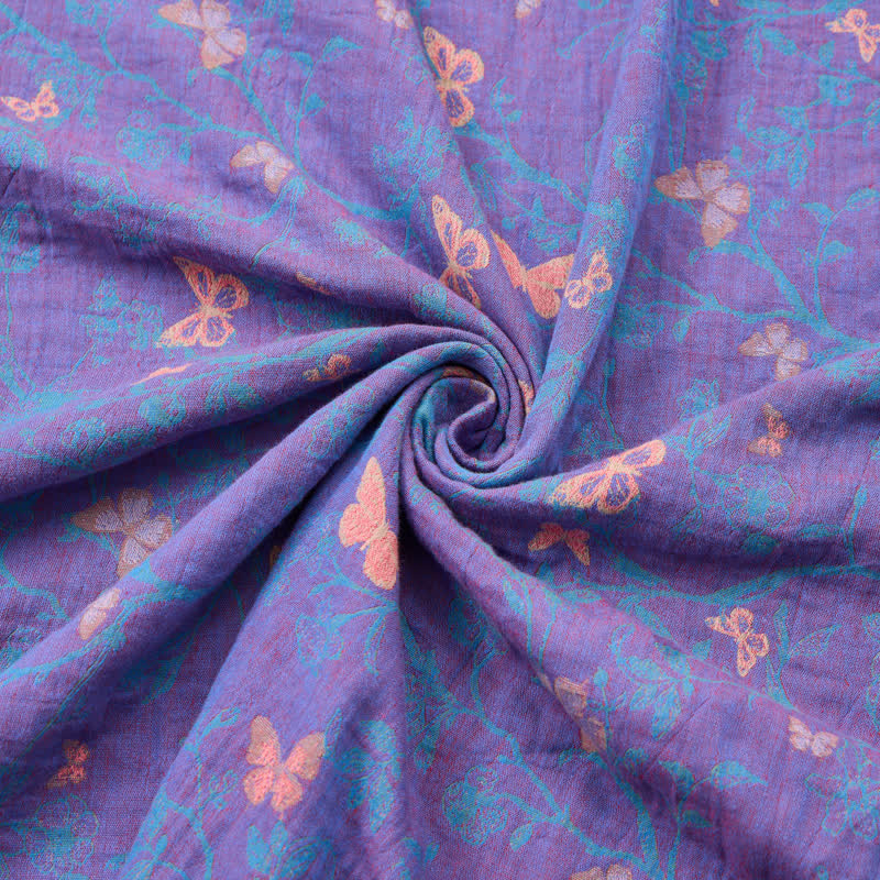 Butterfly Vine Cotton Jacquard Fabric - image 2