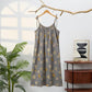 Ginkgo Leaf Tie Strap Lounge Midi Dress - image 16