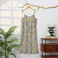 Ginkgo Leaf Tie Strap Lounge Midi Dress - image 26