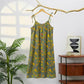 Ginkgo Leaf Tie Strap Lounge Midi Dress - image 51