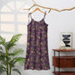 Ginkgo Leaf Tie Strap Lounge Midi Dress - image 71