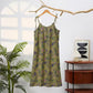 Ginkgo Leaf Tie Strap Lounge Midi Dress - image 76