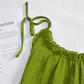 Sunwashed Solid Color Tie Strap Lounge Dress - image 23