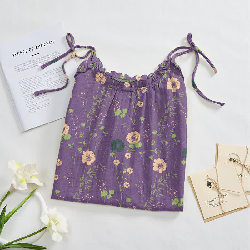 Wildflower Tie Strap Boho Lounge Maxi Dress - image 2