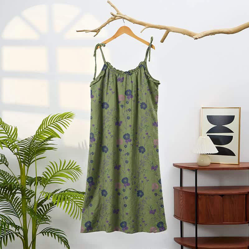 Wildflower Tie Strap Boho Lounge Maxi Dress - image 5