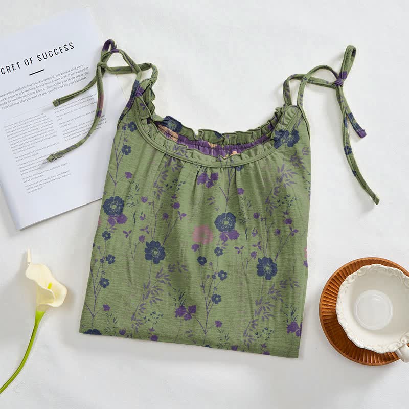 Wildflower Tie Strap Boho Lounge Maxi Dress - image 6