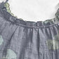 Ginkgo Leaf Tie Strap Cotton Lounge Midi Dress - image 3