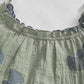 Ginkgo Leaf Tie Strap Cotton Lounge Midi Dress - image 8