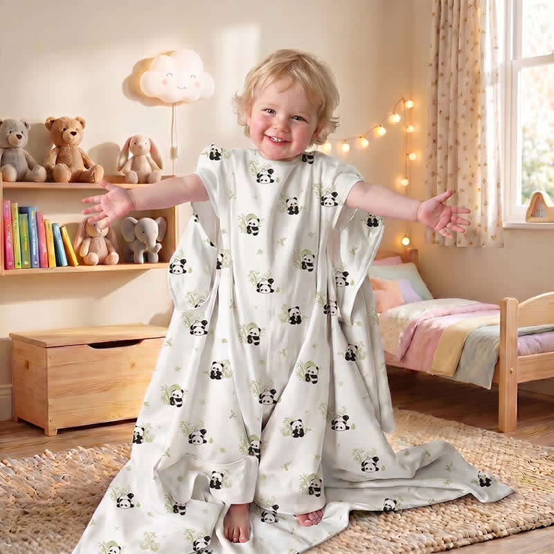 Panda Bamboo Cotton Gauze Baby Quilt - image 1