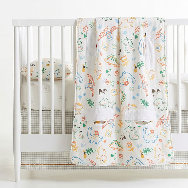 Dino Dreams Cotton Gauze Baby Quilt - image 4