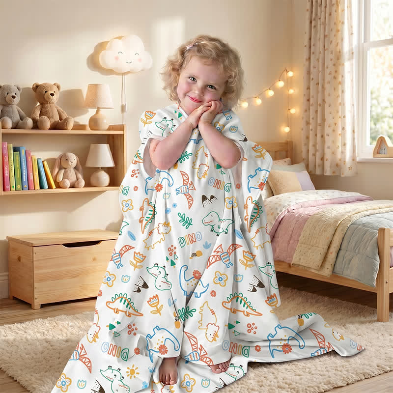Dino Dreams Cotton Gauze Baby Quilt - image 1