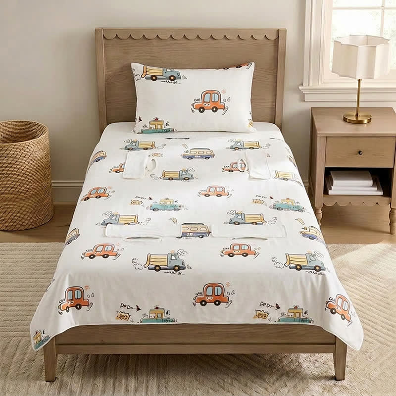 Bus Cotton Gauze Summer Baby Blanket - image 2