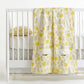 Yellow Floral Cotton Quilted Baby Blanket - image 4