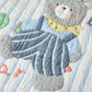 Striped Bear Lyocell Quilted Baby Blanket - image 5
