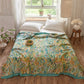 Vintage Iris Field Cotton Jacquard Blanket Quilt - image 2