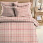 Soft Pink Plaid Twin XL Bedding Set - image 1